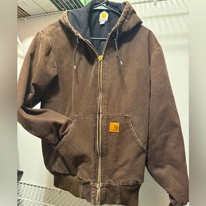 Carhartt Men's Brown Hooded Jacket